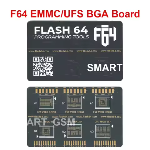 F64 Flash 64 Box ISP BGA Board Flash 64 BGA ISP EMMC BGA 153 254 221 UFS FBGA 153 254 297 Adapter