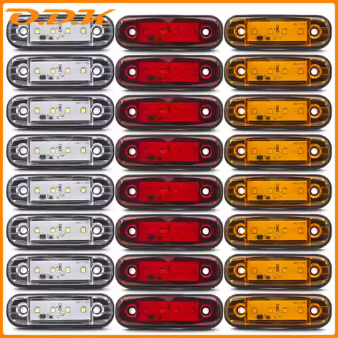 4x/6x/8x/10x LED 12V 24V Car External Side Marker Clearance Tail Light Signal Warning Brake Indicato