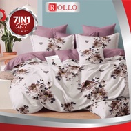 CADAR COMFORTER 5D (7IN1) SET WITH COMFORTER 100% COTTON PREMIUM QUALITY BEDSHEET