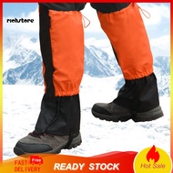 <richstore> Shoe Gaiters Adjustable Leg Gaiters Outdoor Waterproof Snow Boot Leg Gaiters for Camping