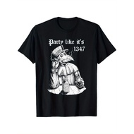KATUN Plague Doctor 1349 Men's Distro T-Shirt | Gothic Combed Cotton T-Shirt