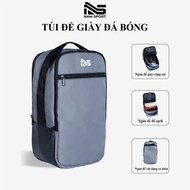 Men's Sport Gray 3-compartment Sports Shoe Bag, Waterproof Polyester D600 Fabric