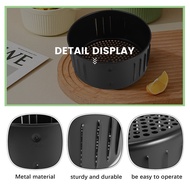 Air Fryer Replacement Basket, Non Stick Sturdy Roasting Cooking Stainless Steel Baking Tray for All Air Fryer Oven