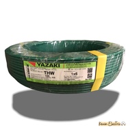 สายไฟ ยาซากิ รุ่น THW 1x 6 YAZAKI เบอร์ 6 sqmm ม้วนละ 100m รองรับมอก.ใหม่ สายไฟแกนเดี่ยวเบอร์ 6mm2 T