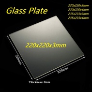 3D Printer Parts & Accessories - 220mm x 220mm x 3mm/4mm Borosilicate Glass Plate/Bed for Duplicator