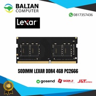 RAM DDR4 SODIMM 4GB PC2666 LEXAR / RAM LAPTOP 4GB