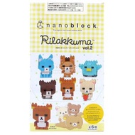 日本進口 - nanoblock mini nano 微型積木 Rilakkuma 鬆弛熊 vol.2 (1套全6款)
