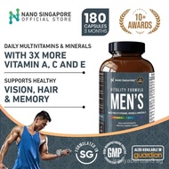 Vitality Formula Men's Daily Multi-Vitamin- Multivitamin for men 2.5X more Vitamin A C E, Antioxidan