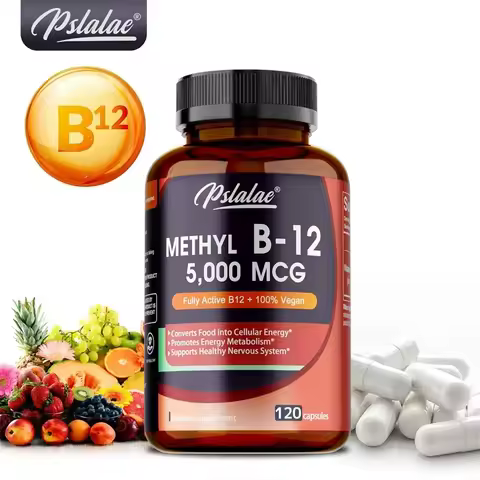 Vitamin B12 5000 Mcg - Supports Energy Levels, Mind, Nervous System - Blood Cell Production, Fatigue