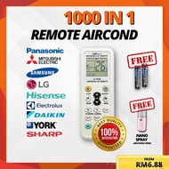 [Readystock] Universal aircond remote control 100% original (chunghop) 1000in1 Daikin /York/Acson/Pa