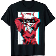 Waifu Neko Anime Cat Girl Japanese Aesthetic Vaporwave Anime T-Shirt