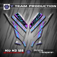 UV TRANSPARENT STRIPING MIO M3 125 MOTIF X6 TRANSPARENT STICKER YAMAHA M3/Z/S 125 STICKER MIO 125