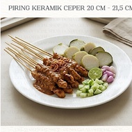 20 cm - 21.5 cm Flat Ceramic Plate Side Dish Plate Buffet Plate/ Cake Plate/ Serving Plate/