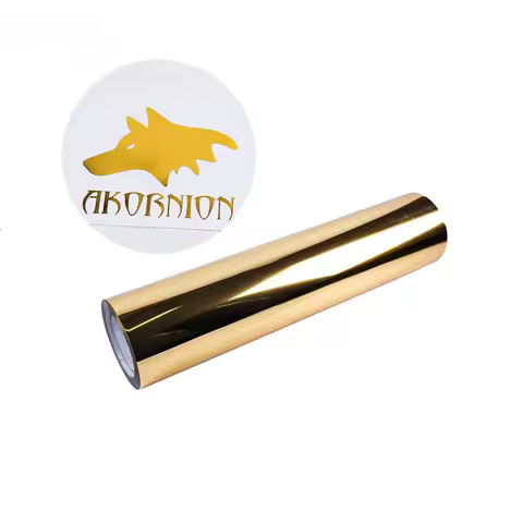 1m/2m/3m/5m/10m*25cm Gold Color Metallic Heat Transfer Vinyl Metal PET Iron on HTV Printing HTV Stic
