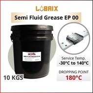 LUBRIX Setroil Semi Fluid Grease EP 00 10 KGS Chain Lube Grease Bearing Minyak Grease Oil Angle Grin