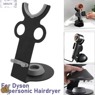 GROUTE Metal Hair Dryer Stand Punch Free Anti-drop Bathroom Organizer Portable 3in1 Hair dryer Bracket for Dyson Supersonic