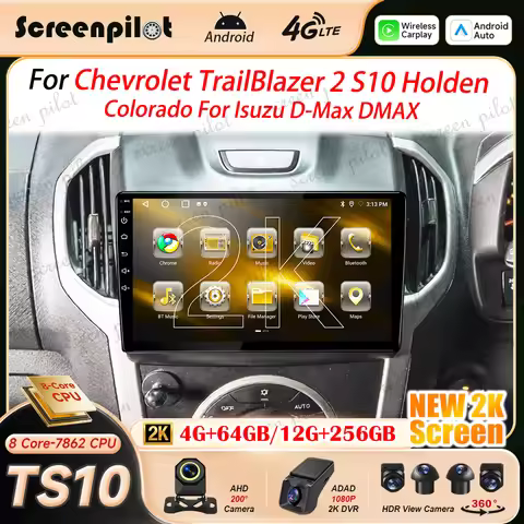 Android 16 Car Radio For Isuzu D-Max DMAX For Chevrolet TrailBlazer 2 S10 Holden Colorado Multimidia