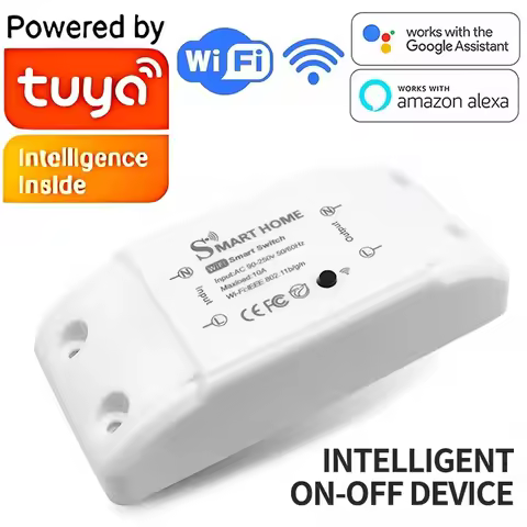 Tuya WiFi Smart Switch APP Wireless Controller Universal Breaker Timer Smart Life Work Switch Lnclud