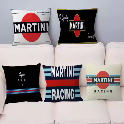M-Martini Racing Cushion Cover Pillow Cover Decor Pillowcase Printed Cushion Case for Couch