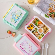 Cartoon Cartoon Student Lunch Box Compartment Sealed Lunch Box Microwaveable Children's Lunch Box Fr