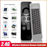 W3 2.4G Wireless Air Mouse Remote Control with Voice and Gyroscope Mini Keyboard for Phones Android T V BOX Windows