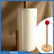 [Dolity1] Wooden Paper Towel Holder Simple Paper Roll Holder, Kitchen Towel Holder Kitchen Tissue St