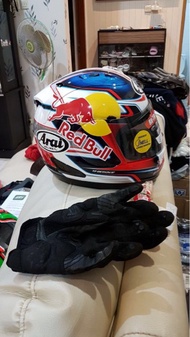 Helm Arai RX7RR5 Pedrosa Red Redbull Edition size L original Japan