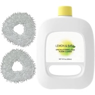 ​ ​ Cecair Pembersih Isi Semula untuk Mop Robot - Lemon Basil, Serbaguna, Serasi dengan Narwal J4J3J