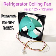 1Biji Panasonic Refrigerator Colling Fan DC15V 0.28A kipas peti ais dc