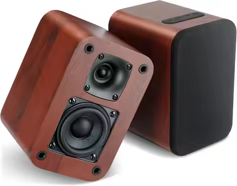 40W Bluetooth Bookshelf Speakers with Woofer, Optical/AUX/TV-ARC for Turntable, No Amplifier Needed