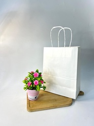 50pcs Paper Bag / Beg Goodies Kahwin / Plain Paper Bag / Kraft Paper Bag Birthday Paper Bag / Shoppi