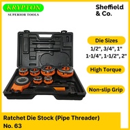KRYPTON Ratchet Die (Pipe Threader), 1/2", 3/4", 1", 1-1/4", 1-1/2", 2" (No. 63)