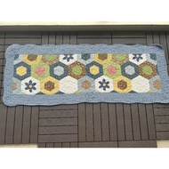 Quilt style kitchen rug