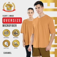 888co FlexFit Microfiber T shirt Oversize Baju Jersey Oversize Lelaki Perempuan Caramel