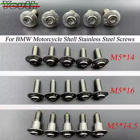 For BMW Motorcycle Shell Stainless Steel Screws R1200GS LC ADV R1250GS R1200RT S1000XR RR S1000R R12