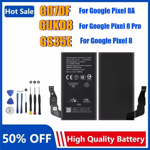 G07DF GUKD8 GS35E Mobile Phone Batteries for Google Pixel 8A Pixel 8/8 Pro HTC Pixel8A 8 8Pro Phone 