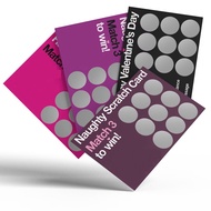 4 Sheet Naughty Couples Scratch Off Card Set Valentines Gift Kit for Boyfriend Husband Anniversary B