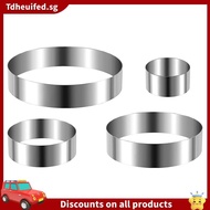 [In Stock]Round Cake Ring Set 4/6/8/10 Inch Biscuit Cutter Circle Cookie Cutters Cake Mold Stainless