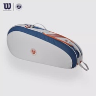 Wilson wilson 2024 New French TENNIS Co-branded multi-functional Large capacity ORANGE Blue Grey Sho