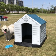 Plastic dog cage outdoor rainproof dog house sunscreen indoor thermal insulation large pet cage