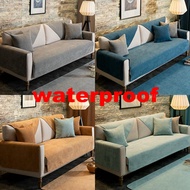 Luckinhome 1 2 3 4 Seater &amp; L Shape Combination Sofa Cover Cushion Waterproof &amp; Oil Resistant Prevent Cat's Claw