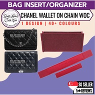 Chanel Wallet On Chain WOC Bag Base Bag organiser Inner Bag Insert Organizer to shape bag