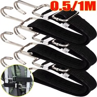 1-4pcs Bicycle Luggage Straps - Binding Fixing Belt Cord Hooks - Sundries Elastic Band - Strong Elas