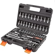 ZLDAN 46pcs Ratchet Wrench Set Kit Sleeve Hardware Tools Kit Hand tool sets for Car Motorcycle Bicyc