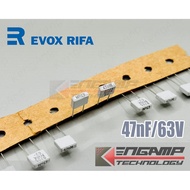 (10 Pcs) [F-CAP] 0.047uF/63V 47nM63V 47nK63V EVOX MMK5 2.5x7.2 H6.5mm P = 5