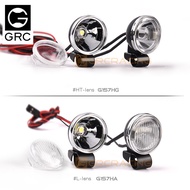 GRC 18mm Retro Round Spotlight RC Crawler Conversion Off-Road Searchlight For 1/8 1/10 RC Model Simu