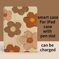 Cute Case For iPad Air 5th 4th 10.9 inch flower pattern 2020 Pro 11 2020 2018 Pro 12.9 2021 iPad 10.2 (Gen 9/8/7) iPad Air 5/4/Mini 6/Pro 11/Pro 12.9 Magnetic Smart Flip Case