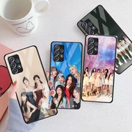 IVE kpop Glass Phone Case For Samsung Galaxy A16 A15 A25 A35 A55 A53 A54 A34 A14 A32 A52 4G 5G Cover