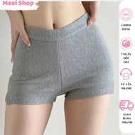 Meei Shop women's body-hugging shorts made of thick ribbed material, sexy V3 women's high-waisted bo
