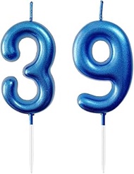 2.36" 39th 93th Number Candles Birthday Gifts for Women Men Birthday Decorations Birthday Candles Nu